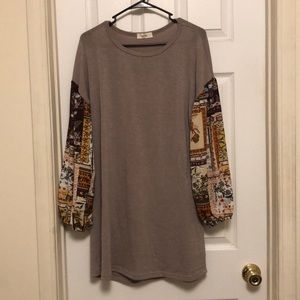 Long sleeve sweater dress